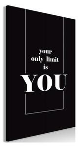 Quadro - Key to Success (1-part) - Black and White English Inscriptions