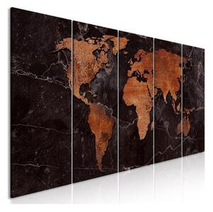 Quadro - Copper Map (5 Parts) Narrow