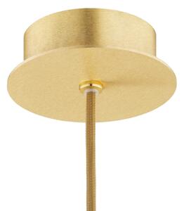 Argon 8450 - Lampadario a sospensione con filo ALMIROS 1xE14/7W/230V diametro 12 cm alabastro oro