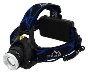Lampada frontale LED ricaricabile LED/6W/7,4V 5600 mAh IP44 nero/blu