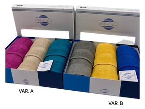 Set asciugamano bagno viso ospite Botticelli Home Colorissima