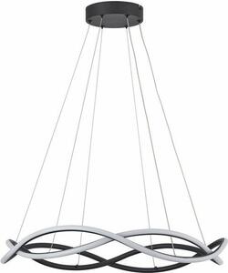 Lampada a sospensione LED Amira nera 24W Tonalità di bianco 3840 lm metallo dim.: 120x60x60 cm IP20 Reality