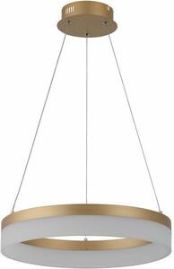 Lampada a sospensione LED Cornelia dorata 24W, bianco neutro, 1920 lm, acrilico, dimensioni: 100x40x40 cm, IP20, Reality