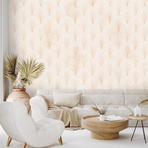 Carta da parati – Geometria art déco beige