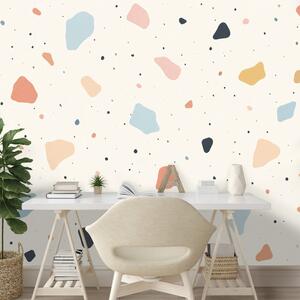 Carta da parati – Forme terrazzo dai toni pastello
