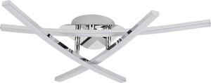 Lampada da soffitto a LED Oren 18W 3500K 1440lm, plastica cromata bianca, dimensioni: 9,5x50x50 cm, IP20, Reality
