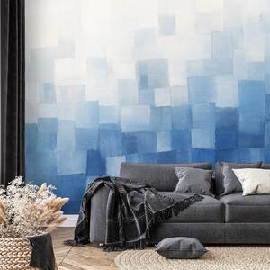 Carta da parati – Forme geometriche astratte blu
