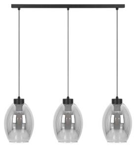 Lampada a sospensione BALBO nera 3xE27x20W in metallo, dimensioni: 90x75x15 cm, IP20, Kaja