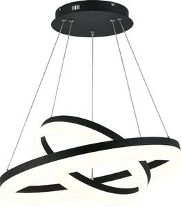 Lampada a sospensione LED Cornelia nera 60W, bianco neutro 4200 lm, acrilico, dimensioni: 120x60x60 cm, IP20, Reality