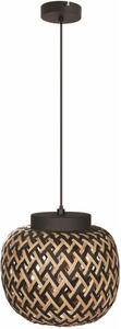 Lampada a sospensione Elaine nera 1xE27x40W in metallo, dimensioni: 120x30x30 cm, IP20, Reality