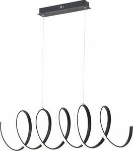 Lampada a sospensione LED Ribbon nera 40W, bianco neutro 3200 lm, metallo, dimensioni: 110x80x25 cm, IP20, Reality