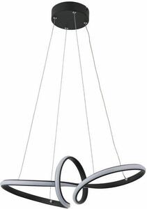 Lampada a sospensione LED Adila nera 30W, bianco neutro 2400 lm, metallo, dimensioni: 100x58x24 cm, IP20, Reality