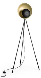 Lampada da Terra Piantana 87x56x155 cm E27 con Treppiede Nero e Oro