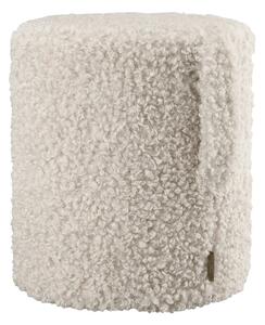 Poggiapiedi beige con rivestimento in bouclé Teddy – Blomus