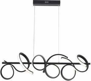 Lampada a sospensione LED Lozanna nera 30W Tonalità di bianco 2400 lm metallo dim.: 120x80x16 cm IP20 Reality