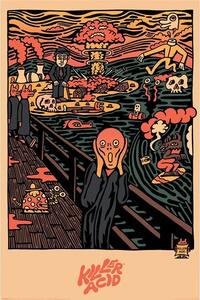Posters, Stampe Killer Acid - Edvard Munch Scream, (61 x 91.5 cm)