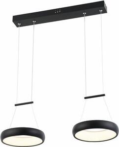 Lampada a sospensione LED Thea nera 12W, bianco neutro, 1920 lm, alluminio, dimensioni: 120x52x20 cm, IP20, Reality