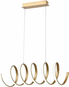 Lampada a sospensione LED Ribbon dorata 40W, bianco neutro 3200 lm, metallo, dimensioni: 110x80x25 cm, IP20, Reality