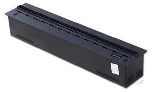Camino elettrico, design ecologico, effetto fiamma realistico, dimensioni 800 mm (31,50 pollici), colore delle fiamme variabile