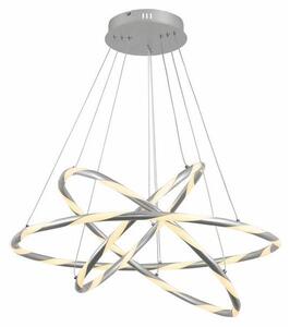 Lampada a sospensione LED Twister cromata 50W, bianco caldo, 4800 lm, acrilico, dimensioni: 120x75x75 cm, IP20, Reality