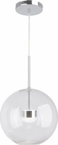 Lampada a sospensione LED Multiverse cromata 10W, bianco neutro, 800 lm, vetro, dimensioni: 120x30x30 cm, IP20, Reality