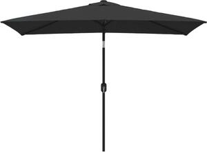 Ombrellone da Giardino con Palo in Metallo 300x200 cm Nero