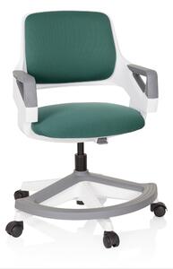 Hjh OFFICE sedia girevole KID FLEX sedia da scrivania per bambini regolabile in altezza con braccioli in tessuto