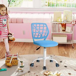 Sedia da scrivania per bambini FurnitureR, sedia girevole regolabile in altezza con piccolo schienale