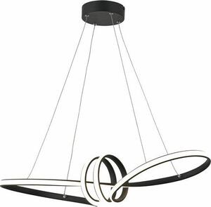 Lampada a sospensione LED Canbera nera 40W, bianco neutro 3200 lm, metallo, dimensioni: 120x77x28 cm, IP20, Reality