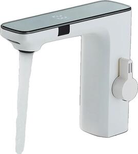 Rubinetto da lavabo, Comando intelligente a sensore, Struttura robusta, Rubinetto da lavabo bianco