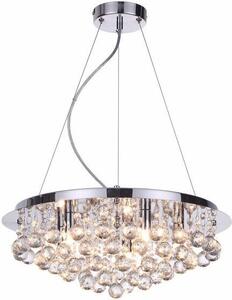 Lampada a sospensione Loona cromata 5xG9x33W in metallo, dimensioni: 22x45x45 cm, IP20, Reality
