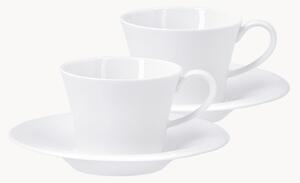 Set di 4 tazzine da caffè fatte a mano con piattino Berlin