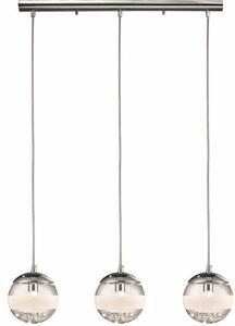 Lampada a sospensione Dream cromata 3xG9x33W in vetro, dimensioni: 70x60x11 cm, IP20 Reality
