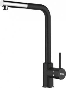 Franke Miscelatore Cucina con Doccetta estraibile Rubinetto Monocomando colore Nero e Cromo - 115.0668.279 Sirius