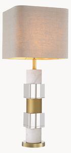 Lampada da tavolo in marmo e cristallo Cullingham