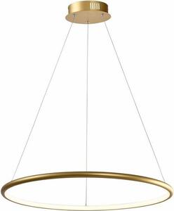 Lampada a sospensione LED Ragi dorata 36W, bianco neutro 2880 lm, acrilico, dimensioni: 120x62x62 cm, IP20, Reality