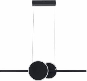 Lampada a sospensione LED Gendra nera 23W, bianco neutro 1840 lm, metallo, dimensioni: 120x80x6 cm, IP20, Reality