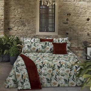 Copripiumino Con Federe MATRIMONIALE - 255X255 2 FEDERE50X80 Kobus VERDE Percalle Caleffi