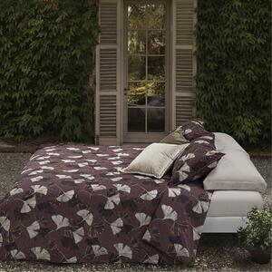 Completo Lenzuola MATRIMONIALE - 250X290 175X205 2 FEDERE 50X80 Ginko MARRONE Percalle Caleffi