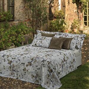 Completo Lenzuola MATRIMONIALE - 250X290 175X205 2 FEDERE 50X80 Helleborus BEIGE Percalle Caleffi