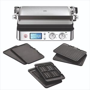 Griglia multifunzione, BRAUN Multi Pro 9, 2000 W, 3 livelli di calore, nero/acciaio inossidabile