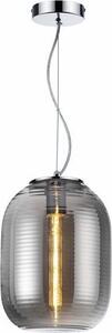 Lampada a sospensione Emily cromata 1xE27x40W in vetro, dimensioni: 120x23x23 cm, IP20 Reality