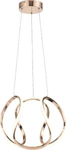 Lampada a sospensione LED Clarence oro rosa 40W, luce bianca neutra 3200 lm, metallo, dimensioni: 120x35x35 cm, IP20, Reality