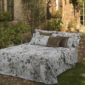Copripiumino Con Federe MATRIMONIALE - 255X255 2 FEDERE50X80 Helleborus BEIGE Percalle Caleffi