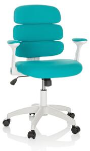 Hjh OFFICE sedia girevole per bambini KID ERGOLINO W sedia da scrivania per bambini regolabile in altezza con braccioli in tessuto