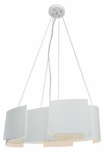 Lampada a sospensione Swanson bianca 4xE14x40W in metallo, dimensioni: 120x60x25 cm, IP20 Reality