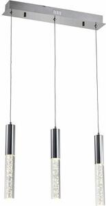 Lampada a sospensione LED Neda cromata 5W, bianco neutro, 1050 lm, acrilico, dimensioni: 100x45x3,8 cm, IP20, Reality