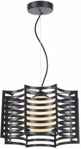 Lampada a sospensione Laria nera 1xE27x40W in metallo, dimensioni: 120x30x30 cm, IP20, Reality