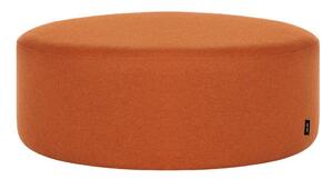Poggiapiedi color terracotta con rivestimento in lana Folk – noo.ma