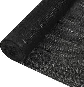 Schermo di recinzione nero 1,5x50 m HDPE 150 g/m²